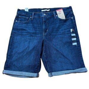 Levi's Blue Classic Bermuda 10" Shorts Size 16 W New with tags